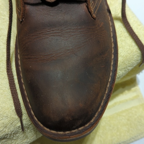 Classic Clark\'s Brown Leather Men\'s Boots.. Very Nice!! Bought New ..12M main image 5